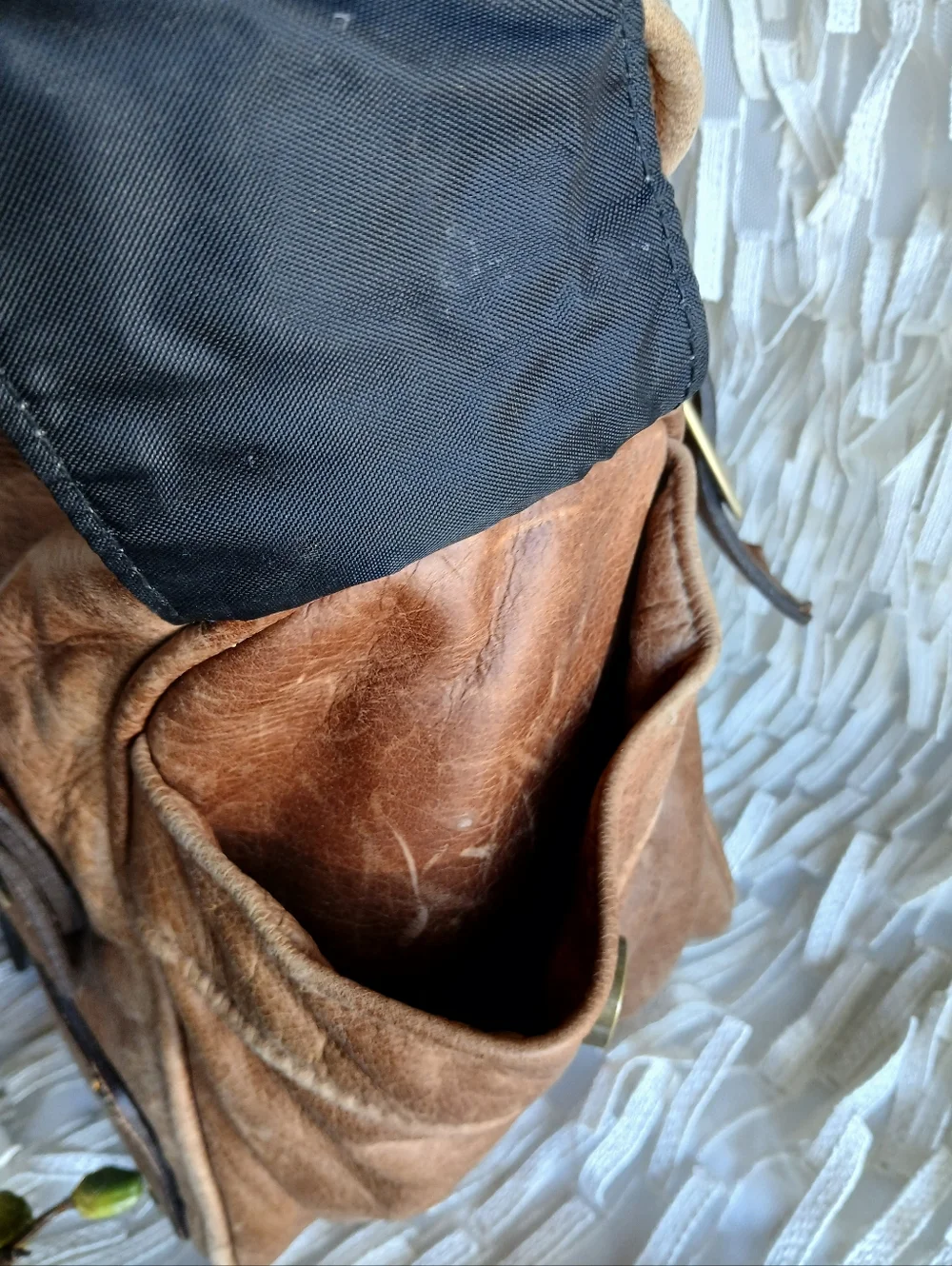 Miabossi Leather Diaper Bag